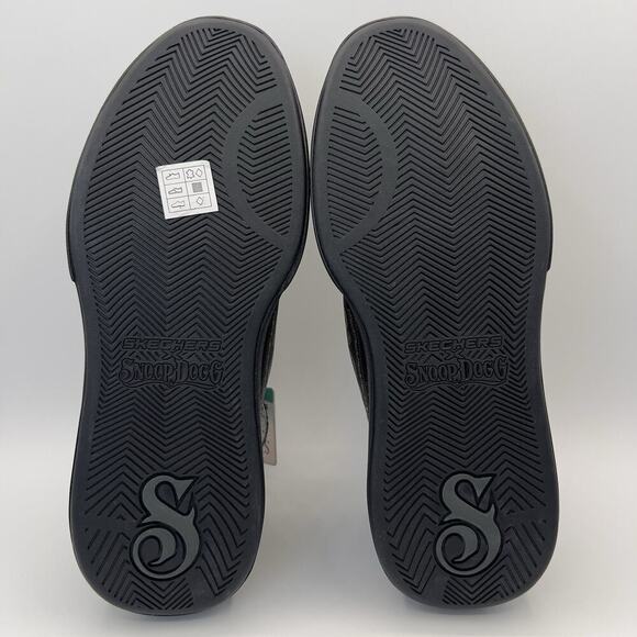 Skechers x Snoop Dogg Slip-Ins Sneakers Black Gold Paisley Print Men’s Size 8 - Picture 7 of 8